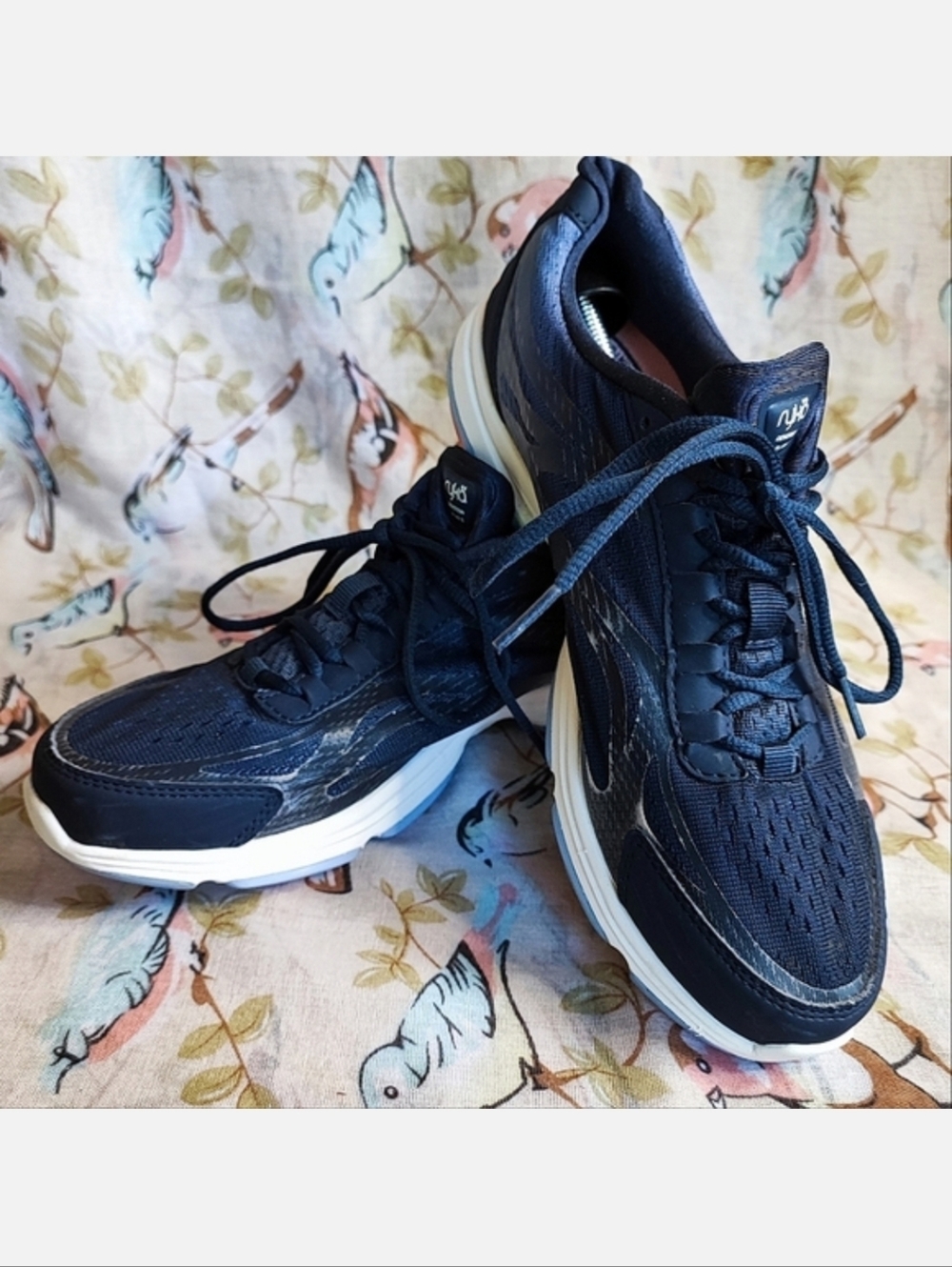 RYKA Devotion Plus 2 Size 8 Women's Athletic Walking Shoes Pre-Loved Blue Peach